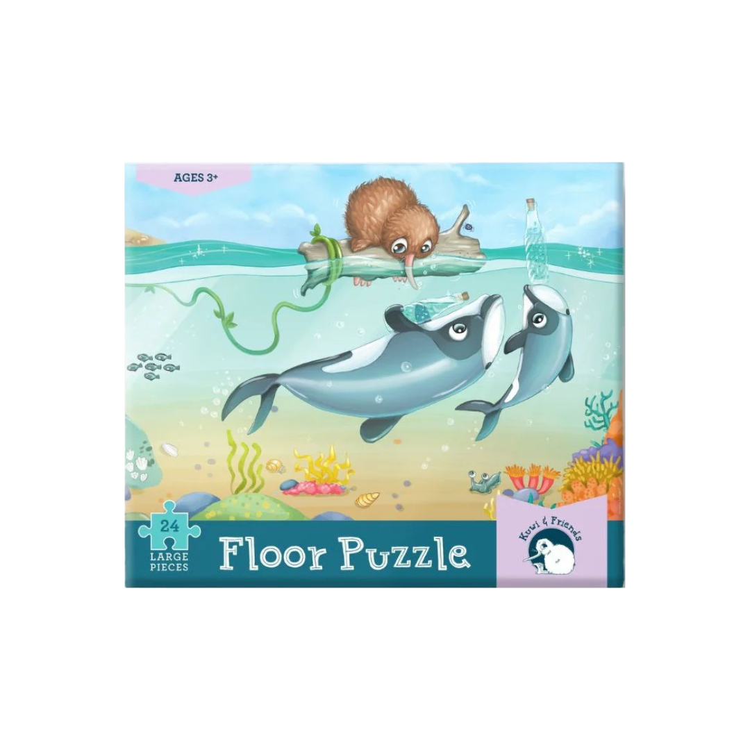 Kuwi The Kiwi Maui Dolphin - 24 Piece Puzzle